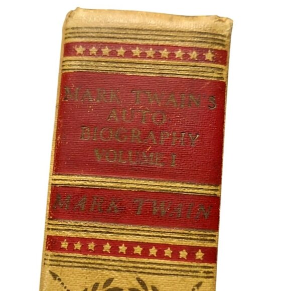 Mark Twain's Autobiography Vol. 1 Hardcover Book American Artists Edition 1929 - Picture 8 of 8